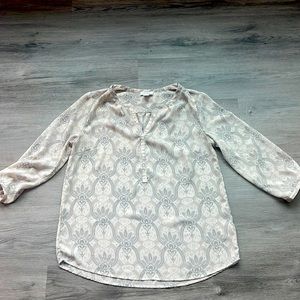 4/$50 Neutral Paisley Blouse by Kennar